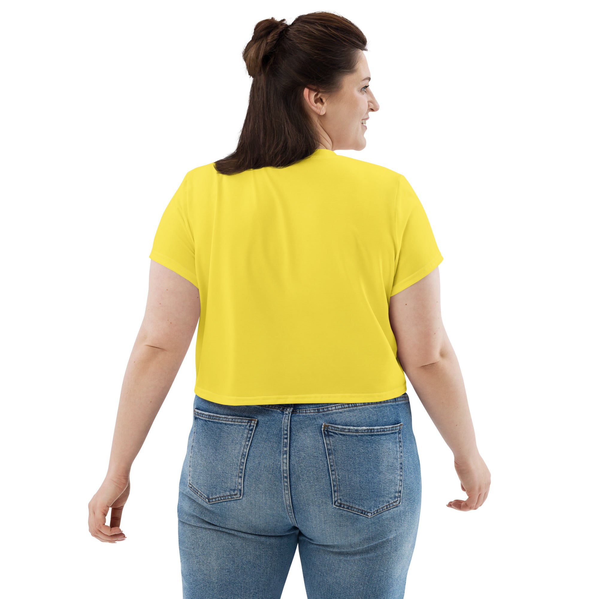 Back of Savage Crop Top for plus size